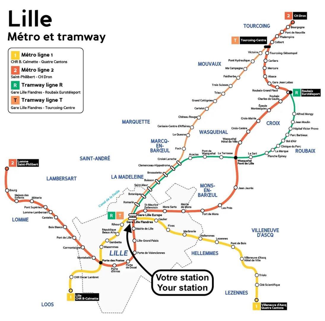 Lille Gares - 50M2 Apartment! Εξωτερικό φωτογραφία